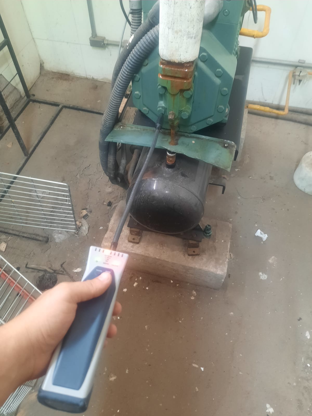 Busca de vazamento de gás